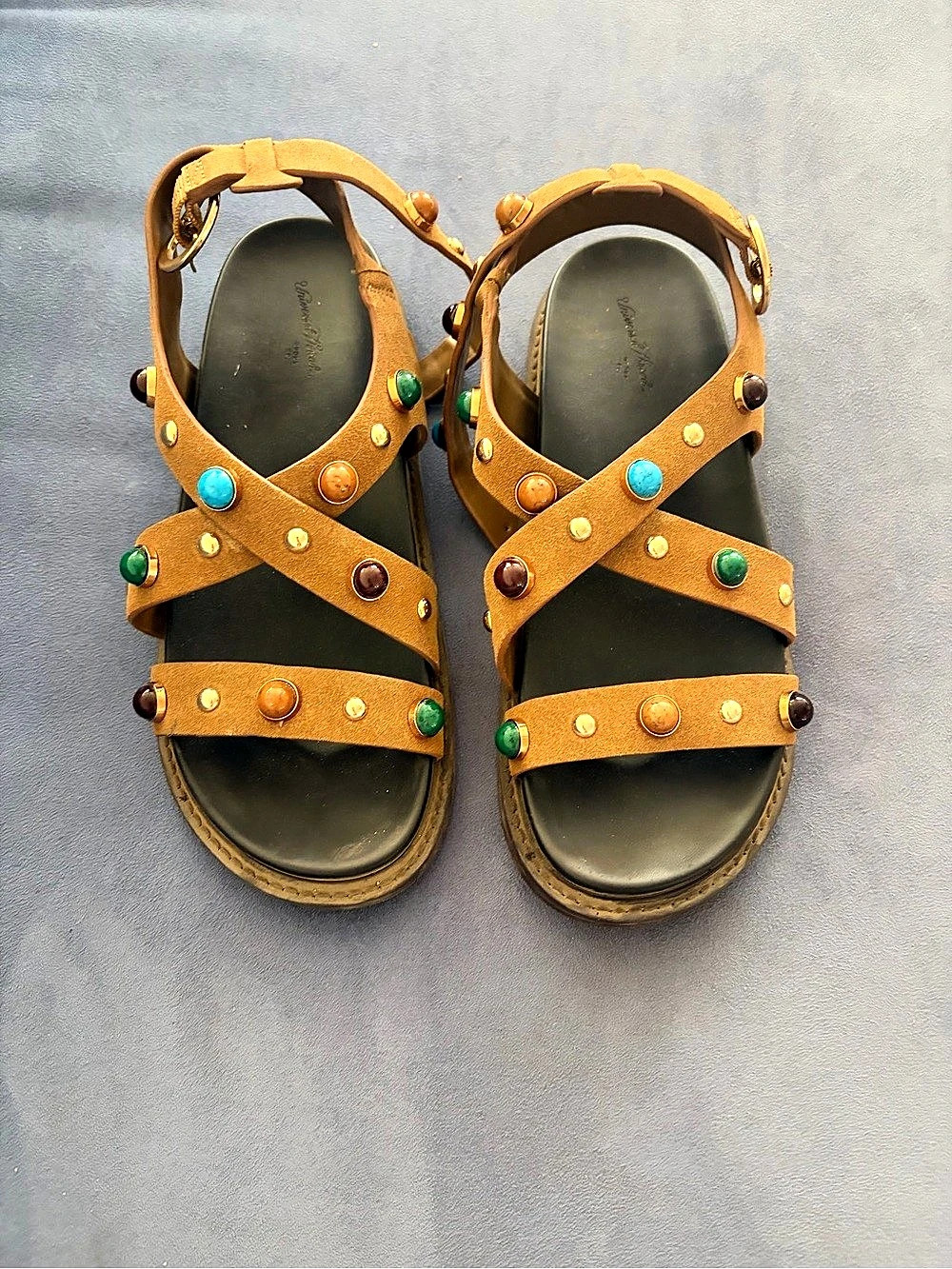 Universal Thread Embellished Brown Sandals